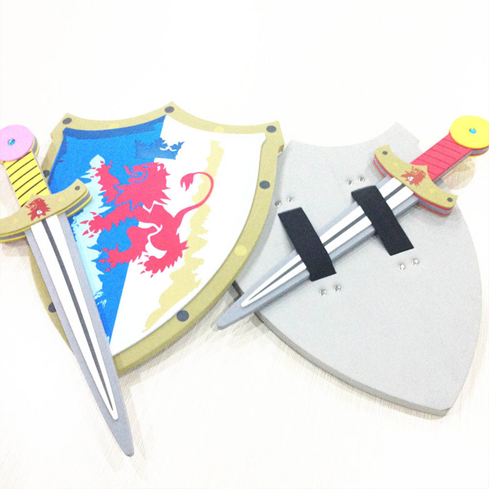 EVA Toy Weapons Kit Kids Foam Toy Gifts EVA Pirate Sword Shield Set