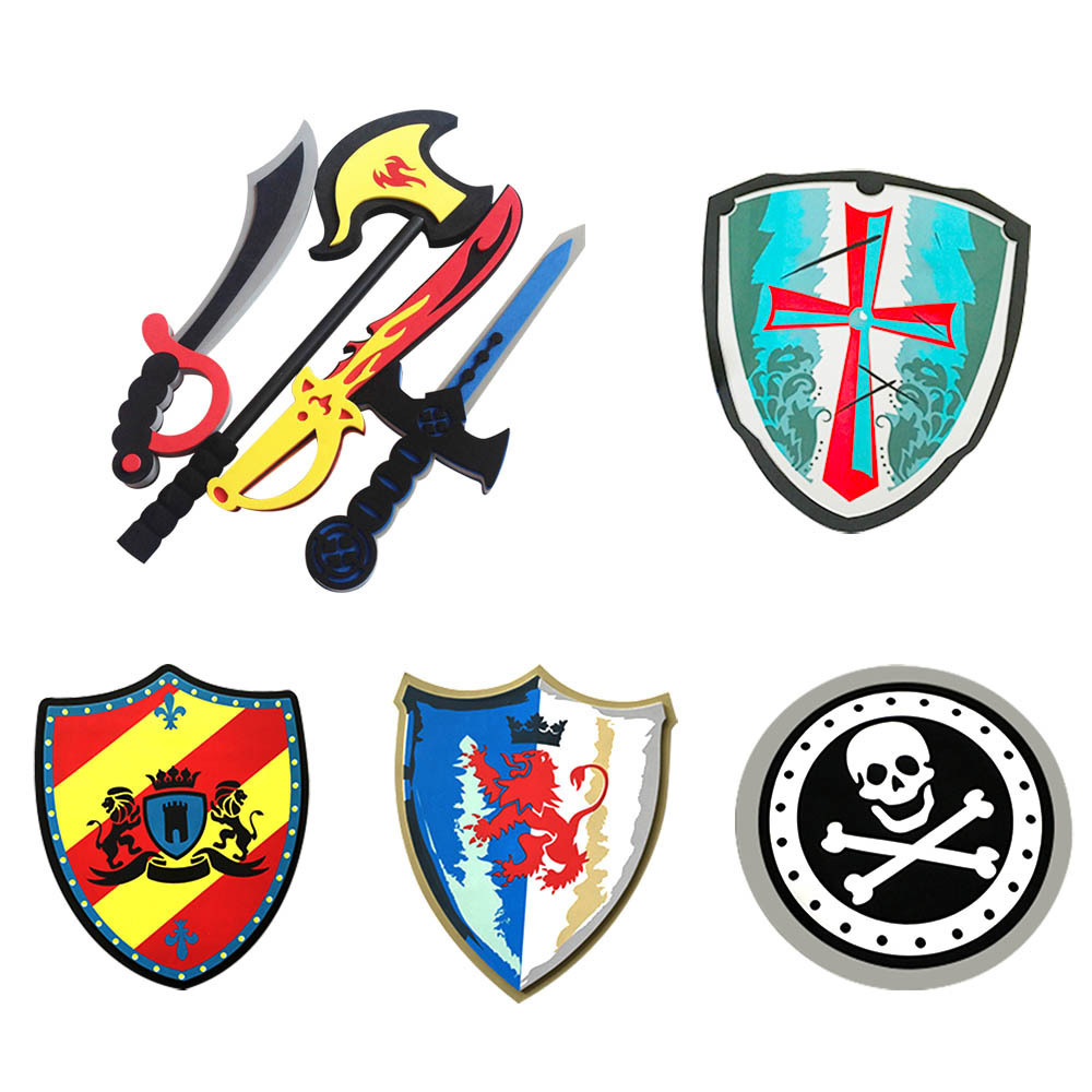 Support customization of all kinds of foam toys Pirate shield set toys EVA foam sword and shield toys