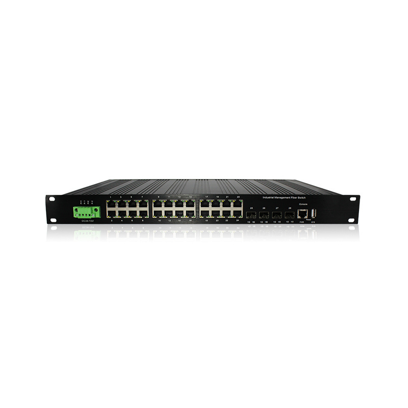 L3 24Port Gigabit Managed Poe Network Switch With 4*1/10G Sfp+ Fiber Ports Industrial Ethernet Switch For Best Quality