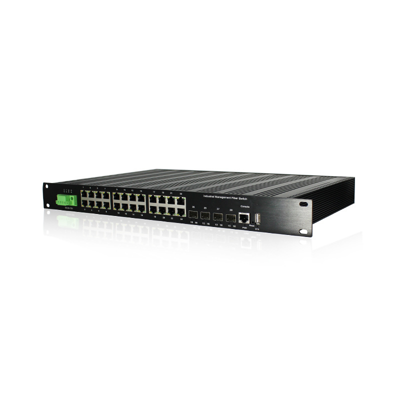 L3 24Port Gigabit Managed Poe Network Switch With 4*1/10G Sfp+ Fiber Ports Industrial Ethernet Switch For Best Quality