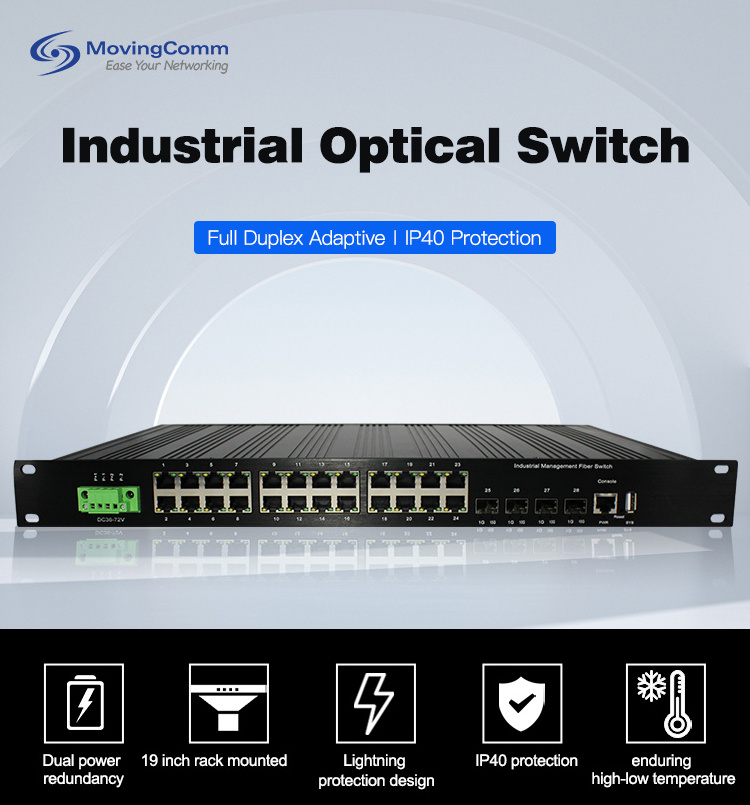 L3 24Port Gigabit Managed Poe Network Switch With 4*1/10G Sfp+ Fiber Ports Industrial Ethernet Switch For Best Quality