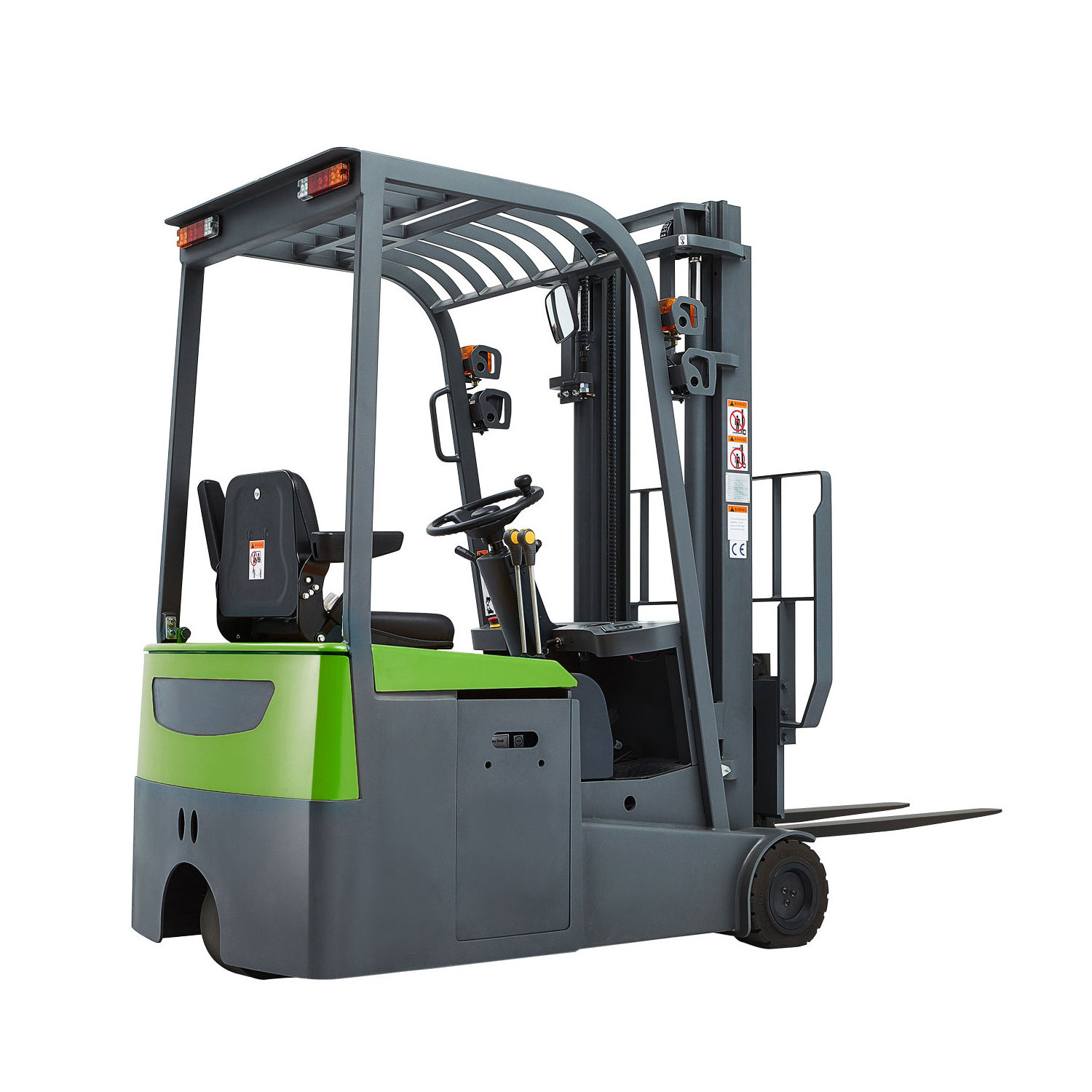 3 Wheel 1500kg  Electric Forklift Truck with  One Rear Driving Wheel Semi  AC Power