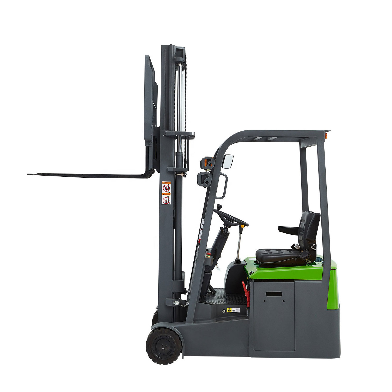 3 Wheel 1500kg  Electric Forklift Truck with  One Rear Driving Wheel Semi  AC Power