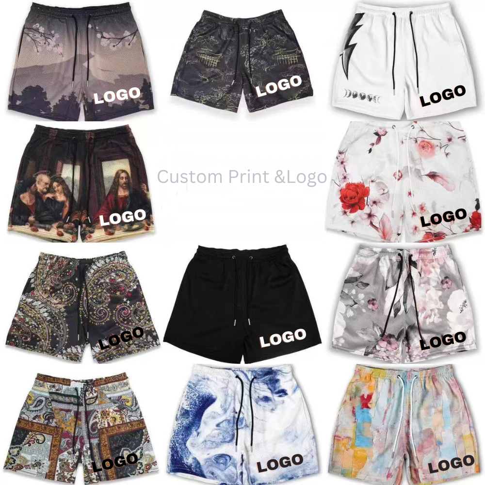 2023 Newest Custom Logo short Summer Outdoor printed athletic shorts Letter Printing Polyester wholesale blank basketball shorts