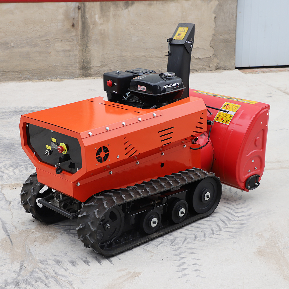 Group buying robot snow blower small remote control snow blower machine 4 wheel drive tractor with snow blower