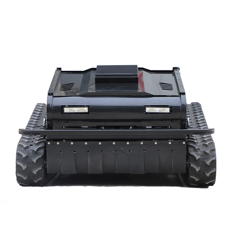 Cordless Slope lawn mower rubber truck chassis tracker lawn mower radio remote controlled lawn mower