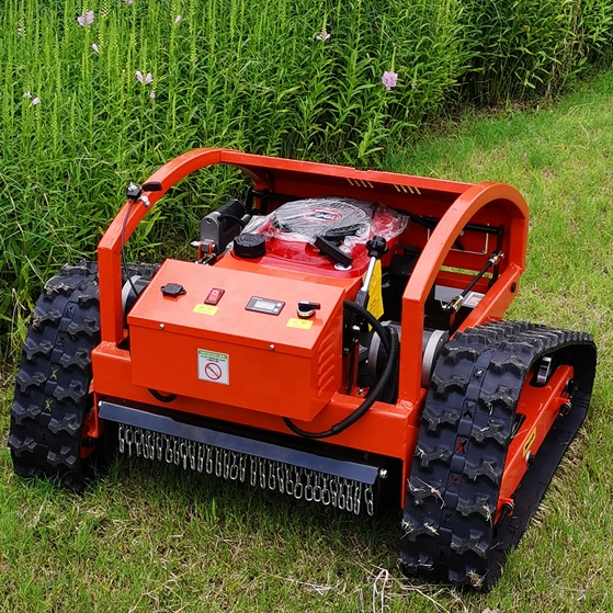 manufacturer Remote control ATV 4wd 4 wheel drive solid rubber tires Mini small lawn mower lawnmower for Japan