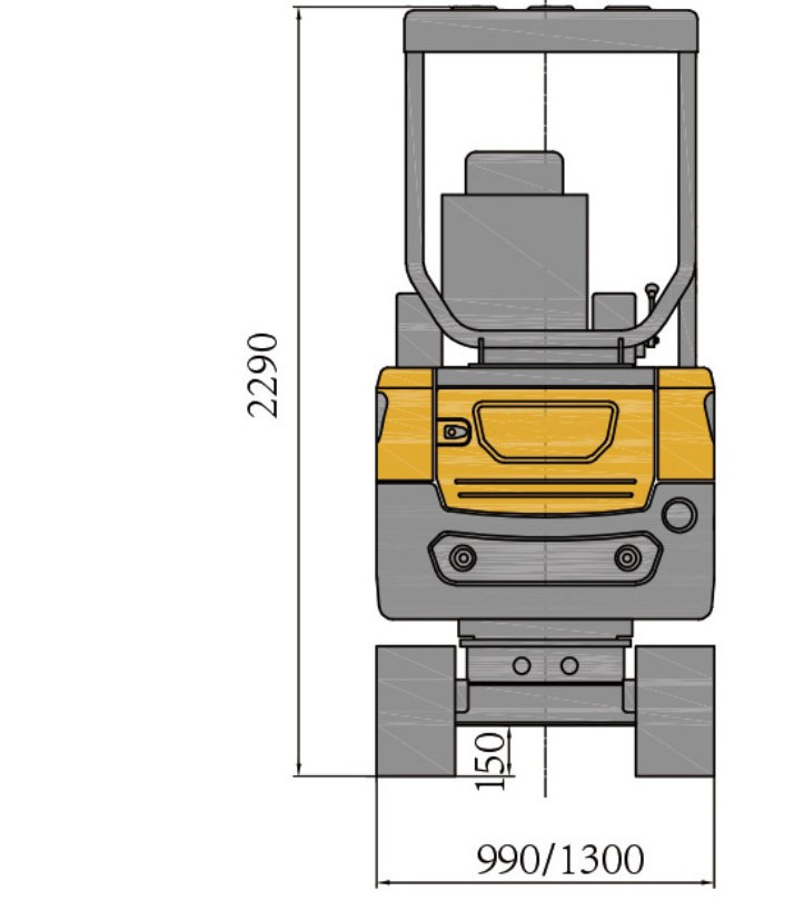 FREE SHIPPING! Chinese cheapest CE EPA 0.8 ton 1 ton 2 ton 3 ton Mini Excavator Digging Cabin Multi Function Digger Attachment