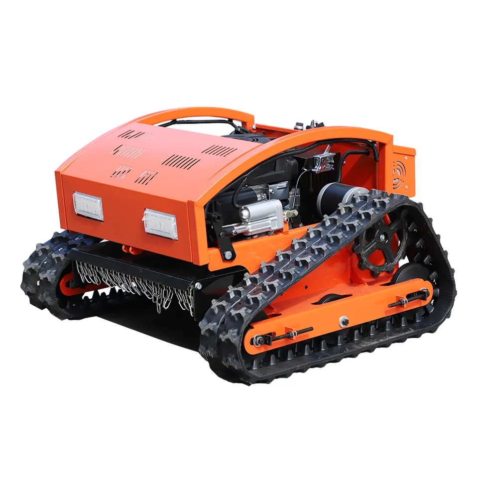 CE Approve Grass Cutting Machine Crawler Brush Cutter For Agriculture electric remote control lawn mower