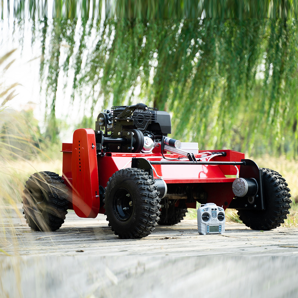 Smart Remote Control Mower For Slopes Rc Lawn Mower Zero Turn Flail Lawn Mower For Sale