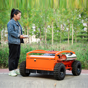 Shipping Free rc 4wd lawn mower gas mini robot 4x4 lawn mower with electric start