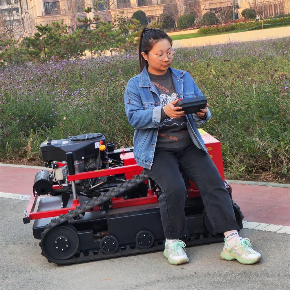 High Quality Electric Remote Control Lawn Mower 16-HP Grass Trimmer Crawler Grass Cutting Machine Robot Lawn Mower