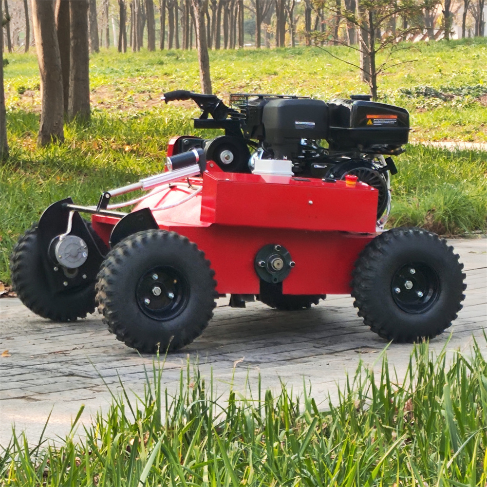 16HP 800MM Grass Cutter Machine Automatic Remote Robot Control Zero Turn Electric Lawn Mower