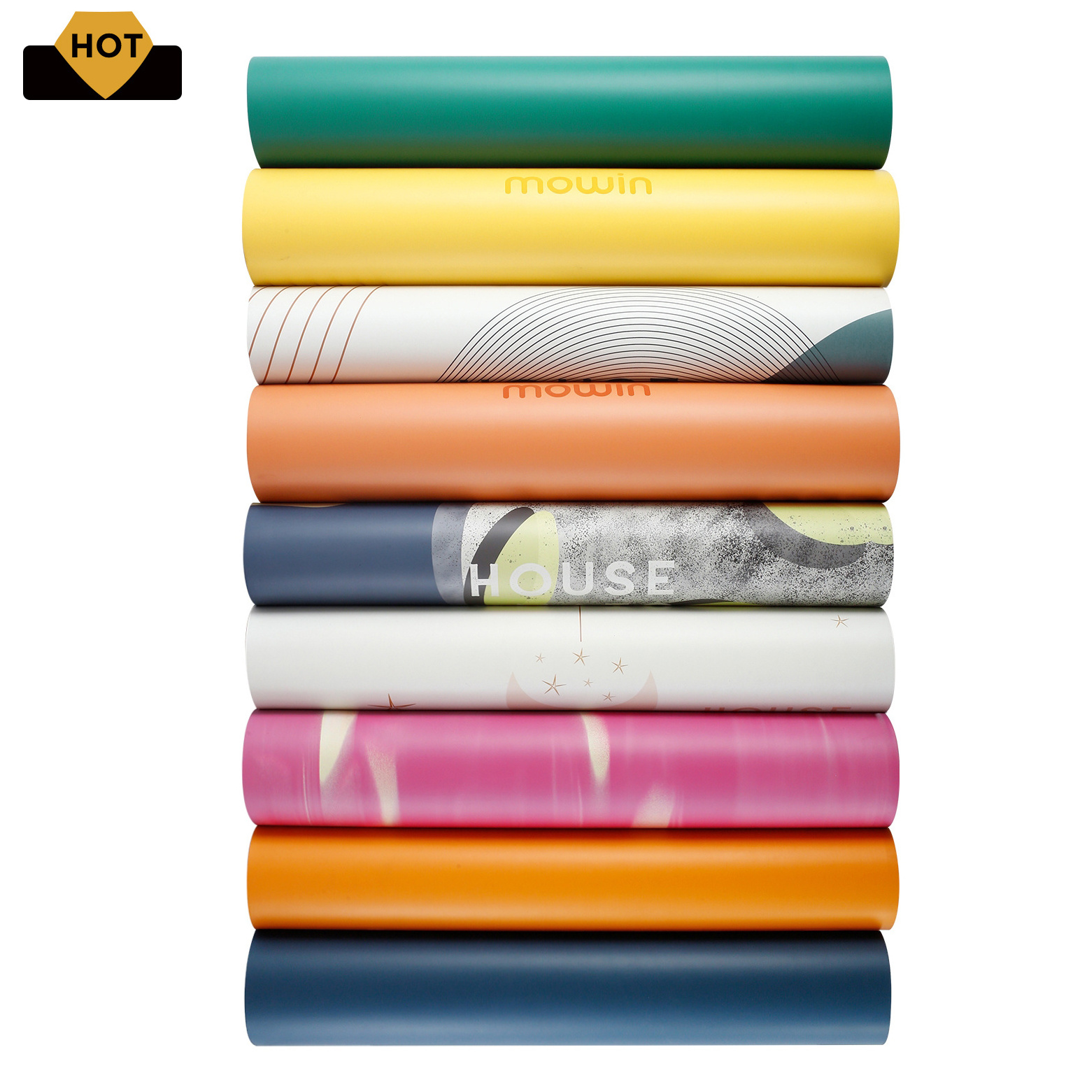 Wholesale Logo oem hot sale mat de yoga, premium pu natural rubber luxury exercise yoga mat premium with bag and strap