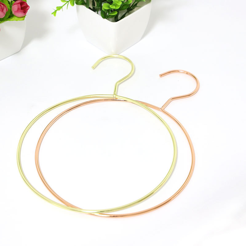 Mowing ODM Hijab organizer Metal gold Rose gold Round scarf hook Small size Portable headscarf hangers