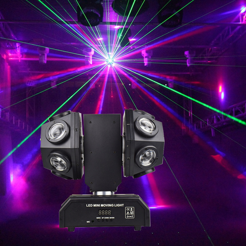 Party show 12*10W RGBW 4in1 LED moving head beam laser disco light