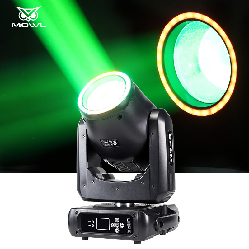 MOWL Mini Sharpy Beam 230W 7r 230 W Halo Moving Head Light for Disco Party Club Bar dj Show Stage Lighting