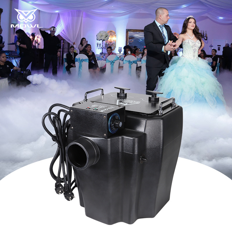 MOWL 6000W High Power Low Lying Nimbus Smoke Dry Ice Fog Machine for Wedding Stage Party