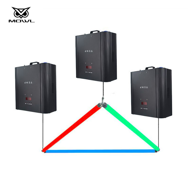 MOWL Triangle DMX RGB LED Kinetic Tube Light for Wedding Bar DJ Events