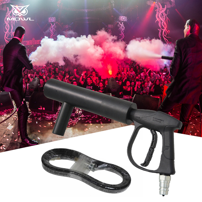 MOWL Handheld Gun Co2 Gas Column Gun Smoke Jet Fog Machine Gun