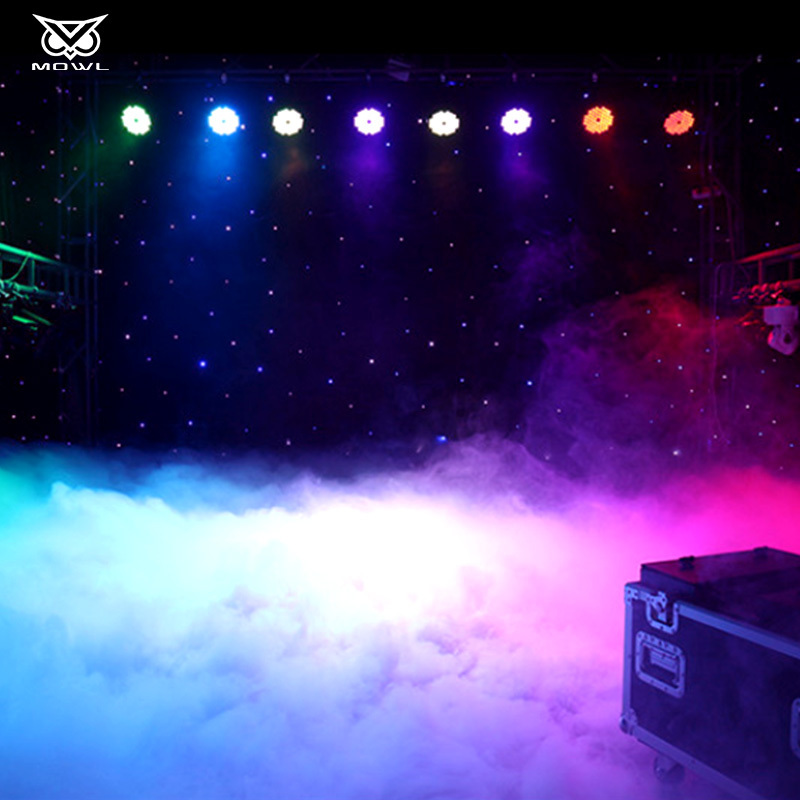 MOWL 3000W Low Lying Fog Machine Water Base DMX Smoke Machine For Stage DJ Wedding Disco Party