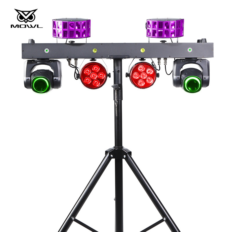 Gig Bar DJ light 12x1w RGBW 4in1 LED Moving Head Par Laser Stage Light With Stand