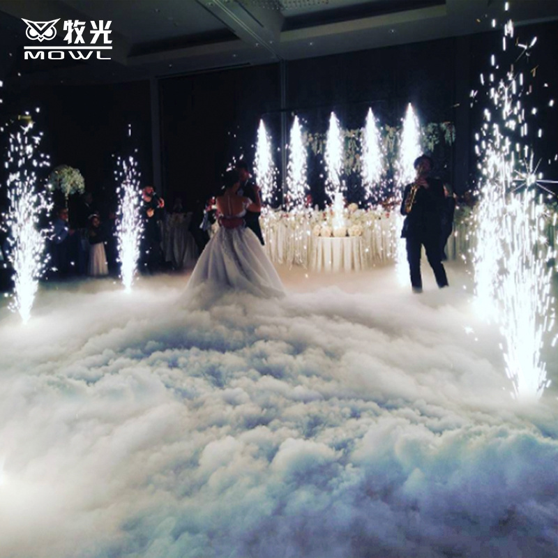 MOWL Low Lying Smoke Machine Nimbus 3500W Dry Ice Fog Machine for Wedding Stage Party Events