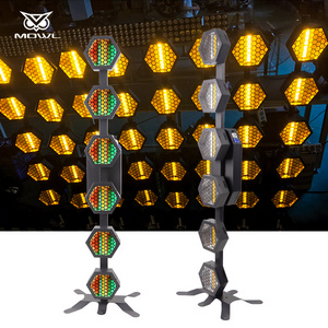 Portman Hexaline P2 6x100W RGB DMX Effect Warm Tube Flashing LED Retro Stage Light for Wedding Event Show