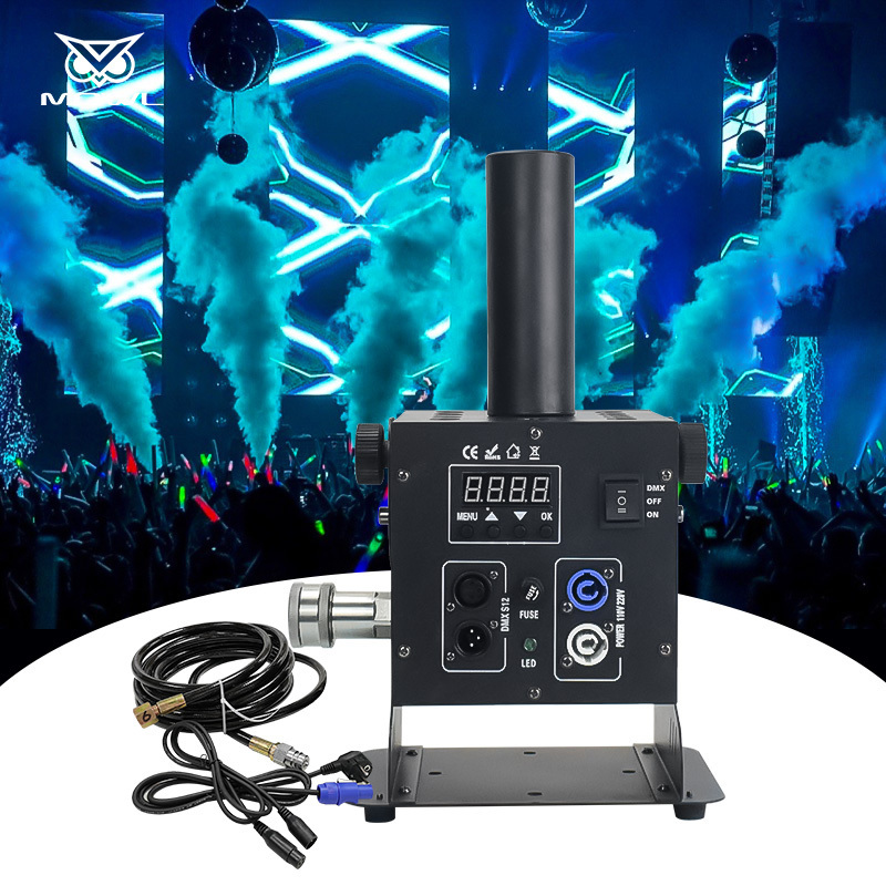 MOWL Stage Effect DJ Club Smoke Fog Spray Cryo Cannon DMX LED 12x3W RGB 3in1 Column Co2 Jet Machine