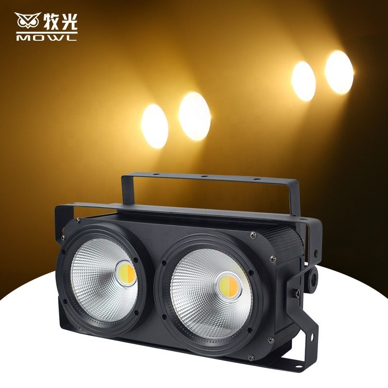 Hight Quality LED COB Par Light DMX 512  2pcs*100w blinder light for Studio Show