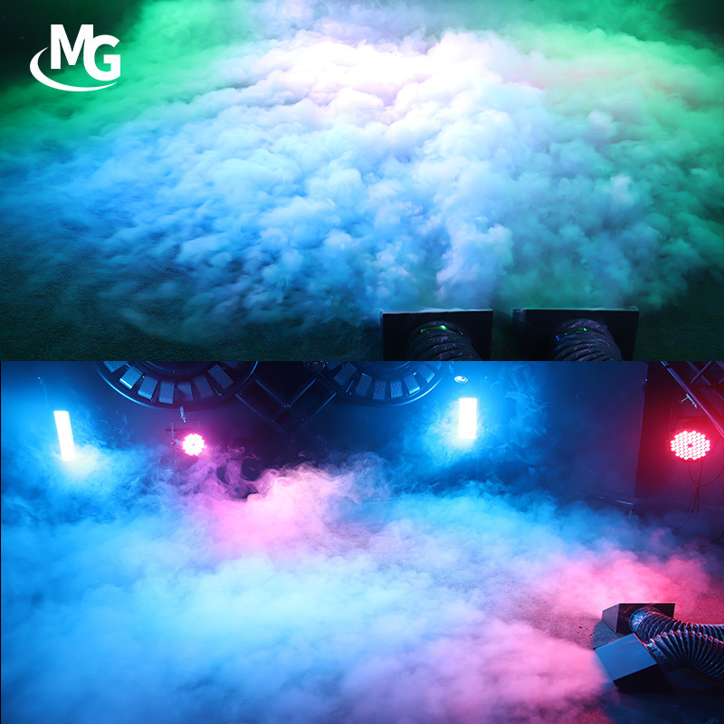 Mglight 3000W Water Low Fog Machine Water Based Dual Output Hazer Smoke Machine