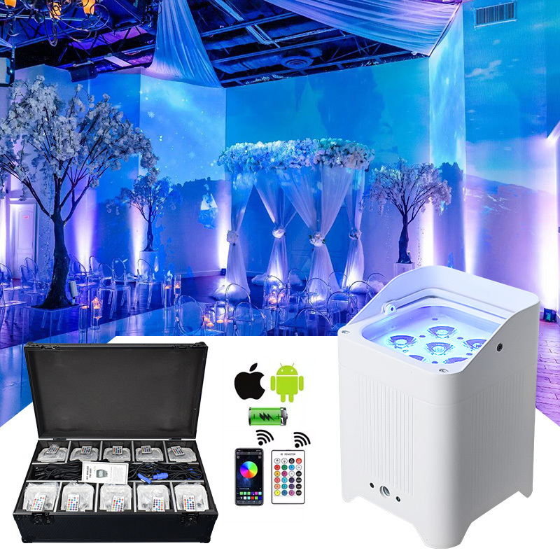 Can Uplight Stage Lights With Rechargeable Battery Uplights Wireless With Case Dyeing Light Dance Floor Uplight Stage Par Lights