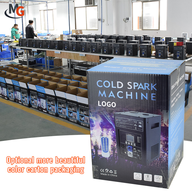 Cold Fireworks Machines DMX 750W Wedding Party Stage Cold Sparkler Machine 650W Mini Cold Fountain Spark Machine