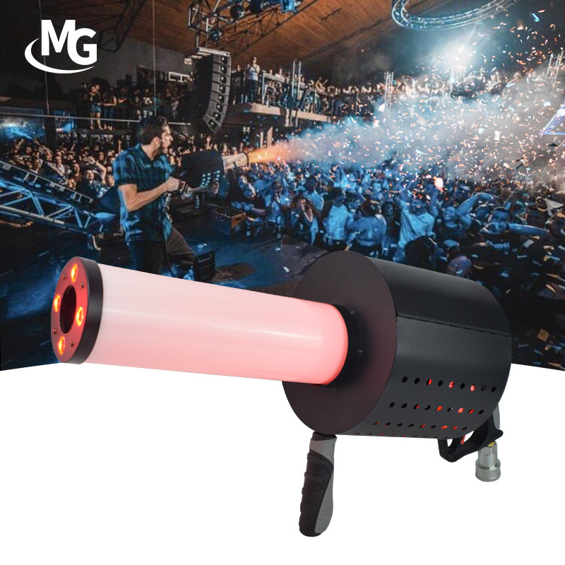 CO2 LED Confetti Gun Spray Machine Confetti Cannon CO2 Gun Smoke Fog Dj Gun For Wedding Disco Nightclub Party