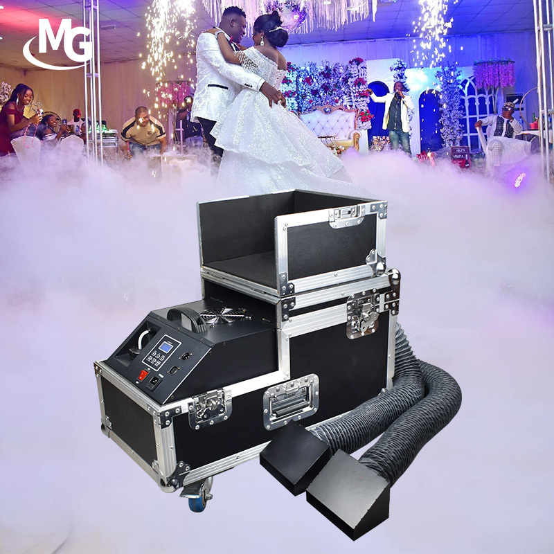 Mglight 3000W Water Low Fog Machine Water Based Dual Output Hazer Smoke Machine