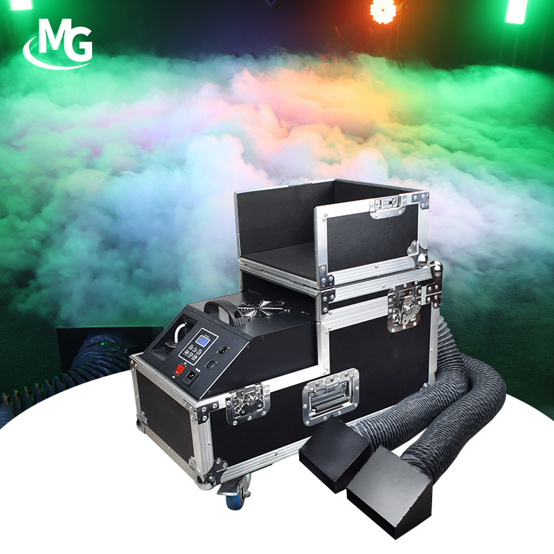 Mglight 3000W Water Low Fog Machine Water Based Dual Output Hazer Smoke Machine