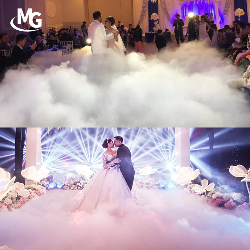 3500W Nimbus Dry Ice Low Fog Machine Base Heavy Smoke Cloud Effect Ground Lying Fogger For Halloween Stage Wedding