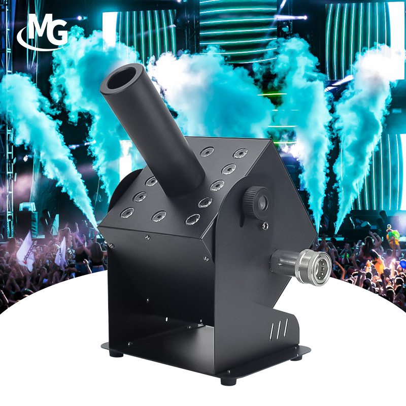 Angle Adjustable Nightclub DJ Cannon LED Co2 Jet Machine Spraying DMX512 Control Disco Show Club Stage Party