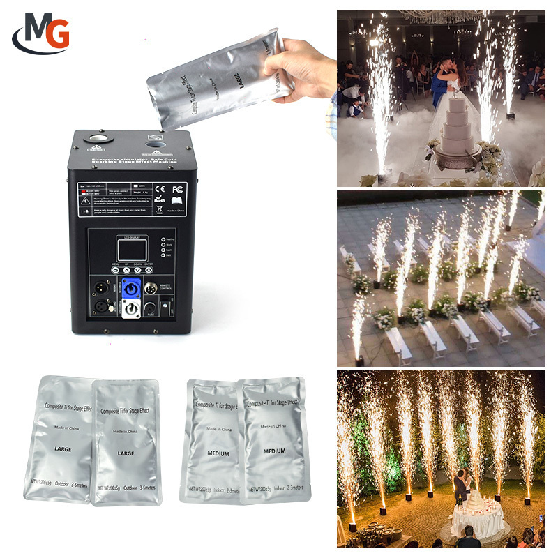 Mglight Cold Spark Machine Cold Fireworks Sparkler 200g Powder Titanium Ti Powder Indoor for Cold sparklers