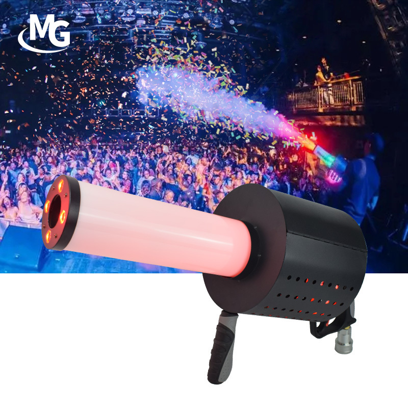 CO2 LED Confetti Gun Spray Machine Confetti Cannon CO2 Gun Smoke Fog Dj Gun For Wedding Disco Nightclub Party