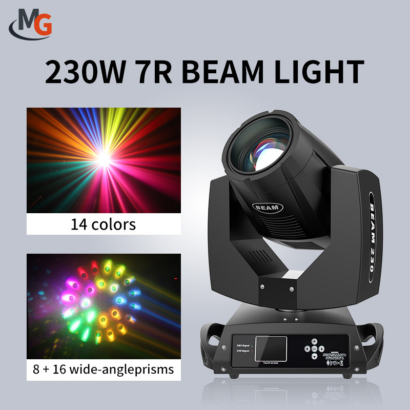 Mglight 230W 7R Sky Sharpy Beam 230 Watts 7 R Moving Head Lights for DJ Disco Night Club Stage