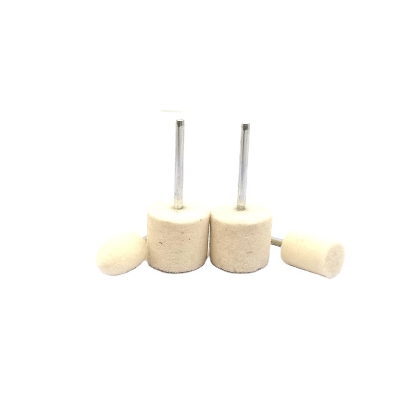 Shank wool grinding head shaped felt polishing bobs Wool Grinding Head