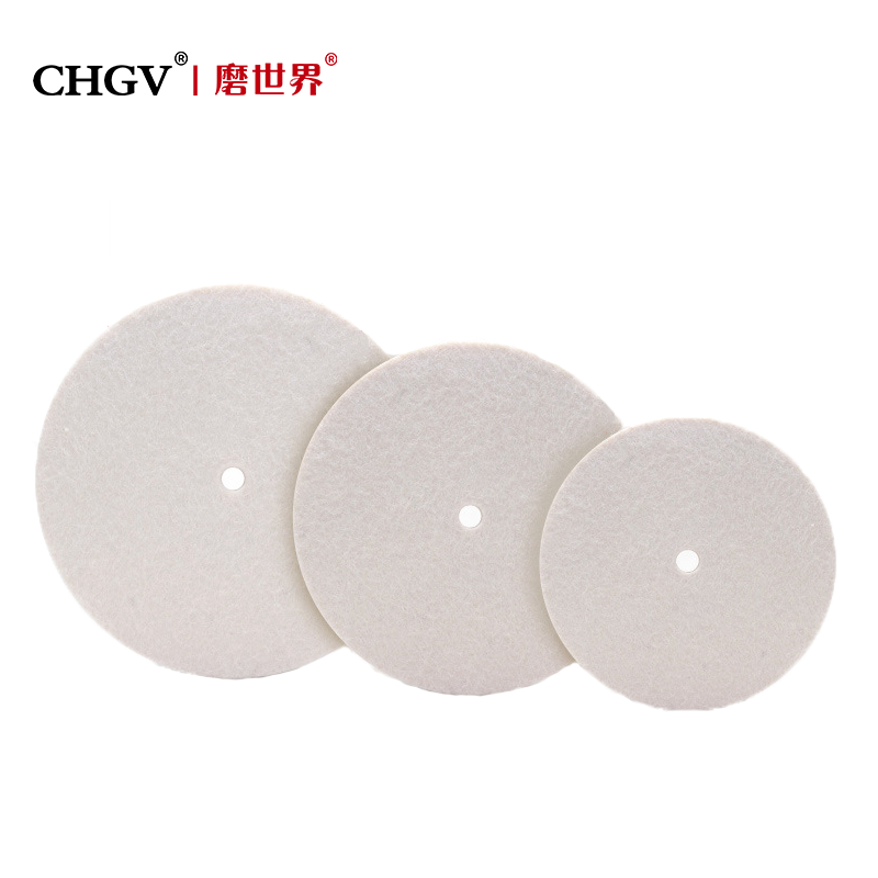 Felt Discs With Pinhole, Stainless Steel Buffing Wheel, Wool Felt Polishing Wheel