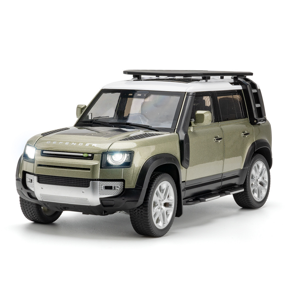 Authentic authorized die cast toy 1/18 Land Rover Defender die cast car model door alloy car model