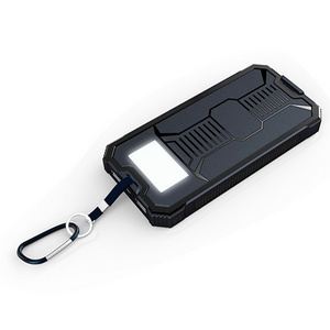 Big Capacity Solar Cell Phone Charger 10000 mah Solar Charger With LED Light Powerbank