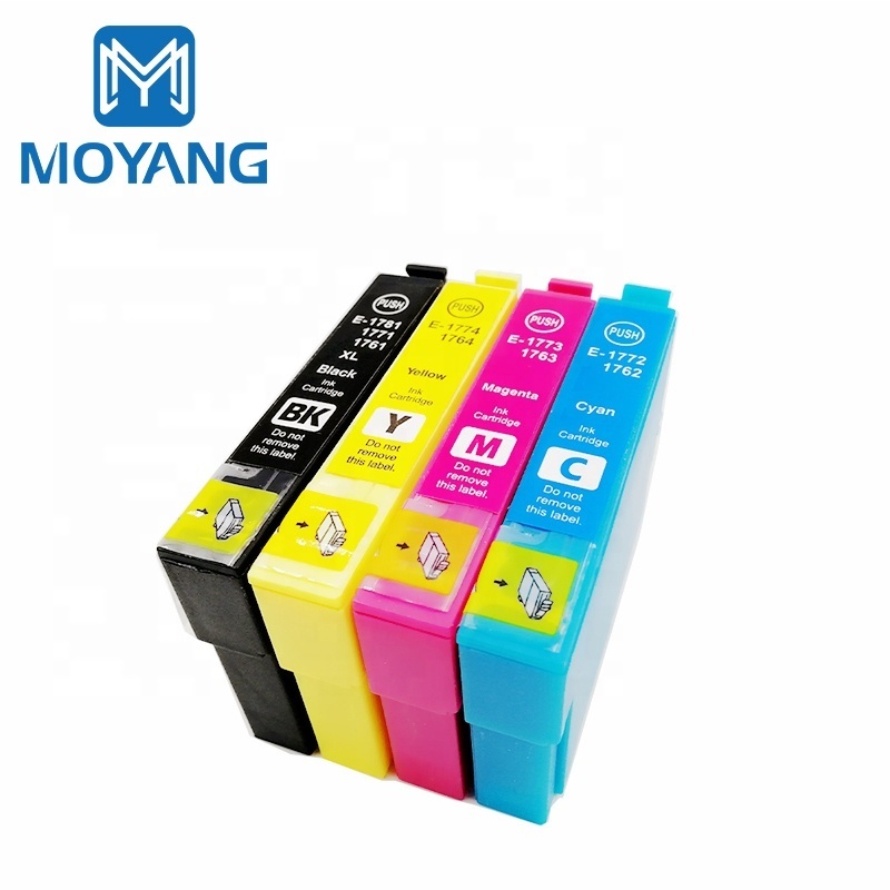 MoYang Compatible For EPSON T1761-4 ink cartridge Stylus  XP-30/XP-102/XP-202/XP-302/XP-402 Printer Cartridges T1761