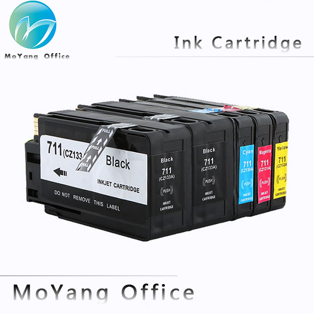 MoYang Compatible ink cartridge for hp 711 CZ133A CZ134A CZ135A CZ136A used for HP T120 T520 plotter machine printer