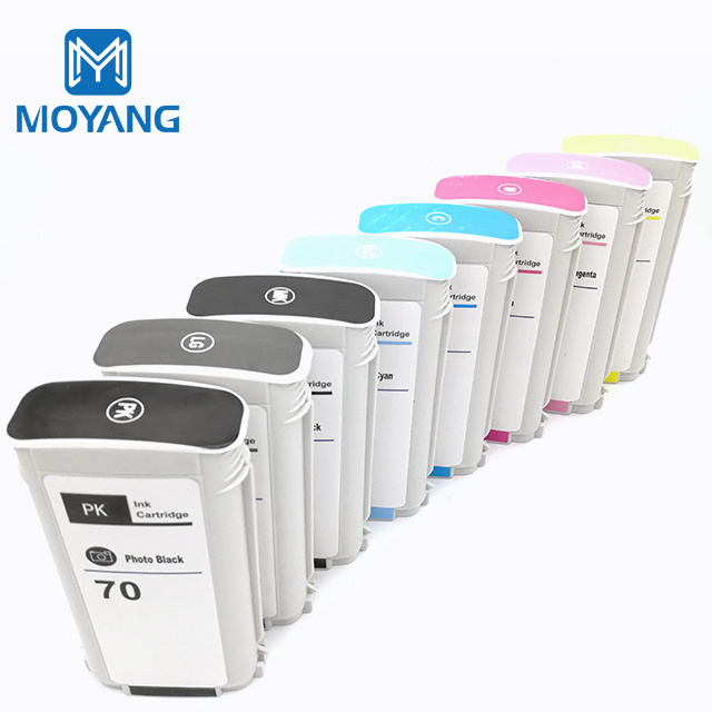 MOYANG Vivera Photo Ink Cartridge 70 Compatible for Hp Z2100 Z3100 Z3200 Z5200 Z5400 Printer C9448A C9449A C9450A C9451A C9452A