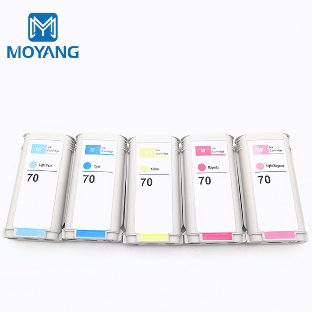 MOYANG Vivera Photo Ink Cartridge 70 Compatible for Hp Z2100 Z3100 Z3200 Z5200 Z5400 Printer C9448A C9449A C9450A C9451A C9452A