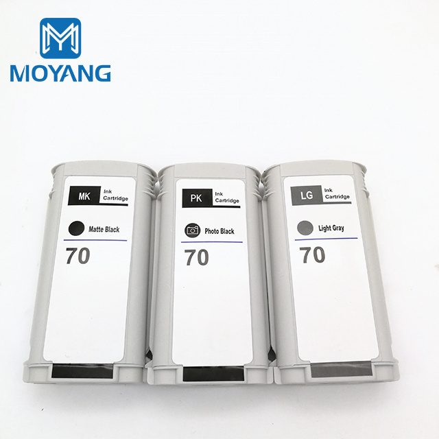 MOYANG Vivera Photo Ink Cartridge 70 Compatible for Hp Z2100 Z3100 Z3200 Z5200 Z5400 Printer C9448A C9449A C9450A C9451A C9452A